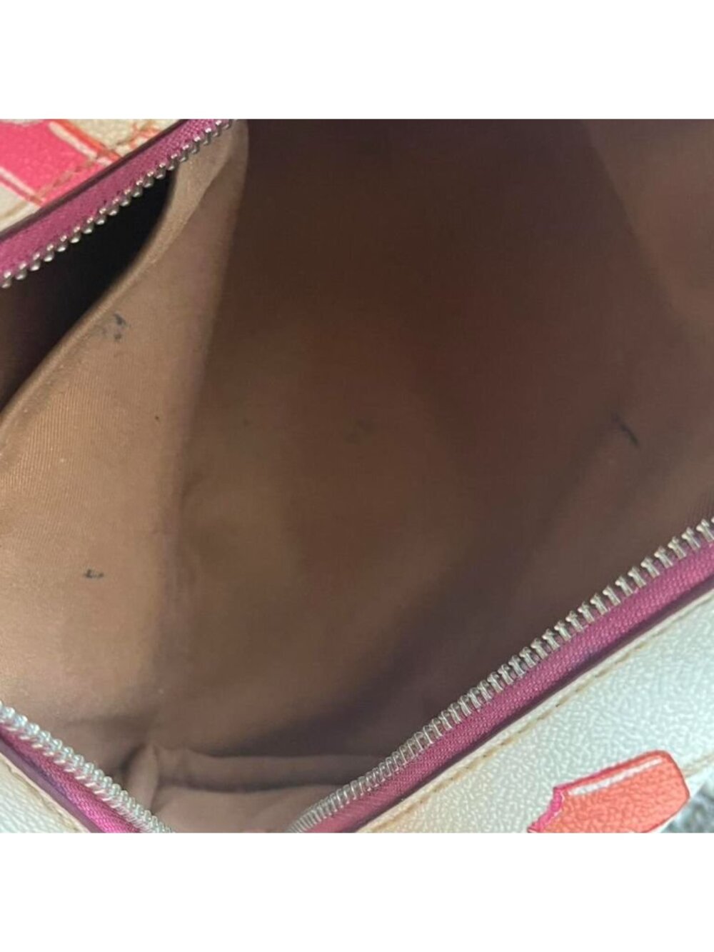 Coach White & Pink Ice Cream Lollipop Makeup Travel Cosmetic Bag Y2K Summer - Picture 7 of 7